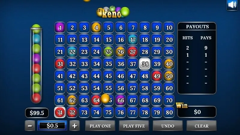 Cách chơi Keno dễ trúng