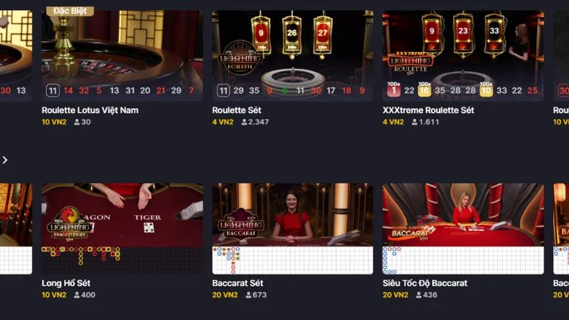 Nhà cung cấp game hàng đầu tại Live casino 68WIN